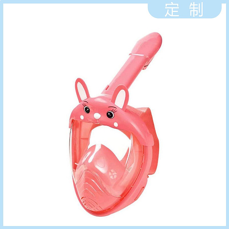Snorkel Dry Top - Cartoon Rabbit Ear Kids Snorkel Mask