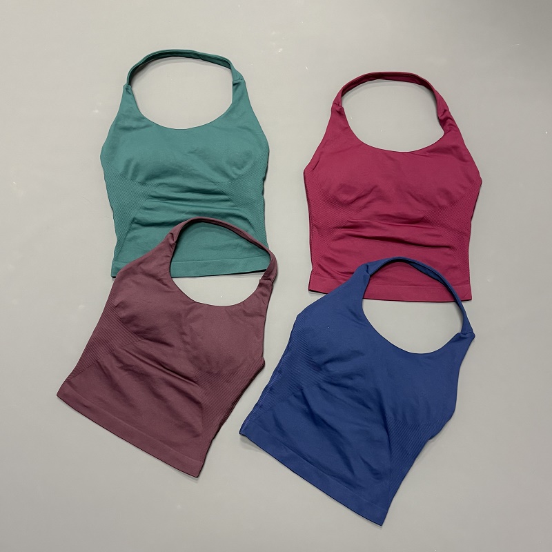 Aquatic Gym - Women Halter Neck Sports Top Seamless