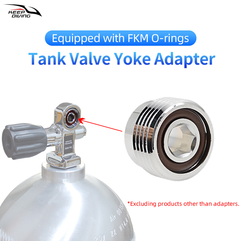 Aquatic Diving - 1Pcs DIN to Yoke Adapter Scuba