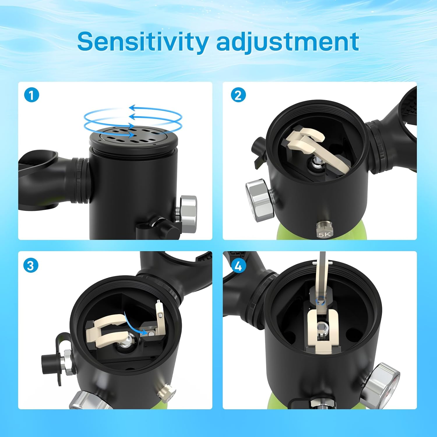 HOUVAN 0.5L Mini Diving Tank w - đánh giá và giá Aquatic Diving