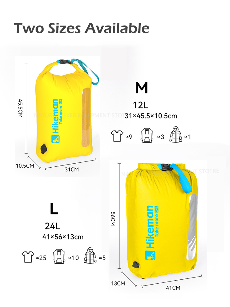 HIKEMAN Vacuum Compression Bag - đánh giá và giá Dry Bag Roll Top