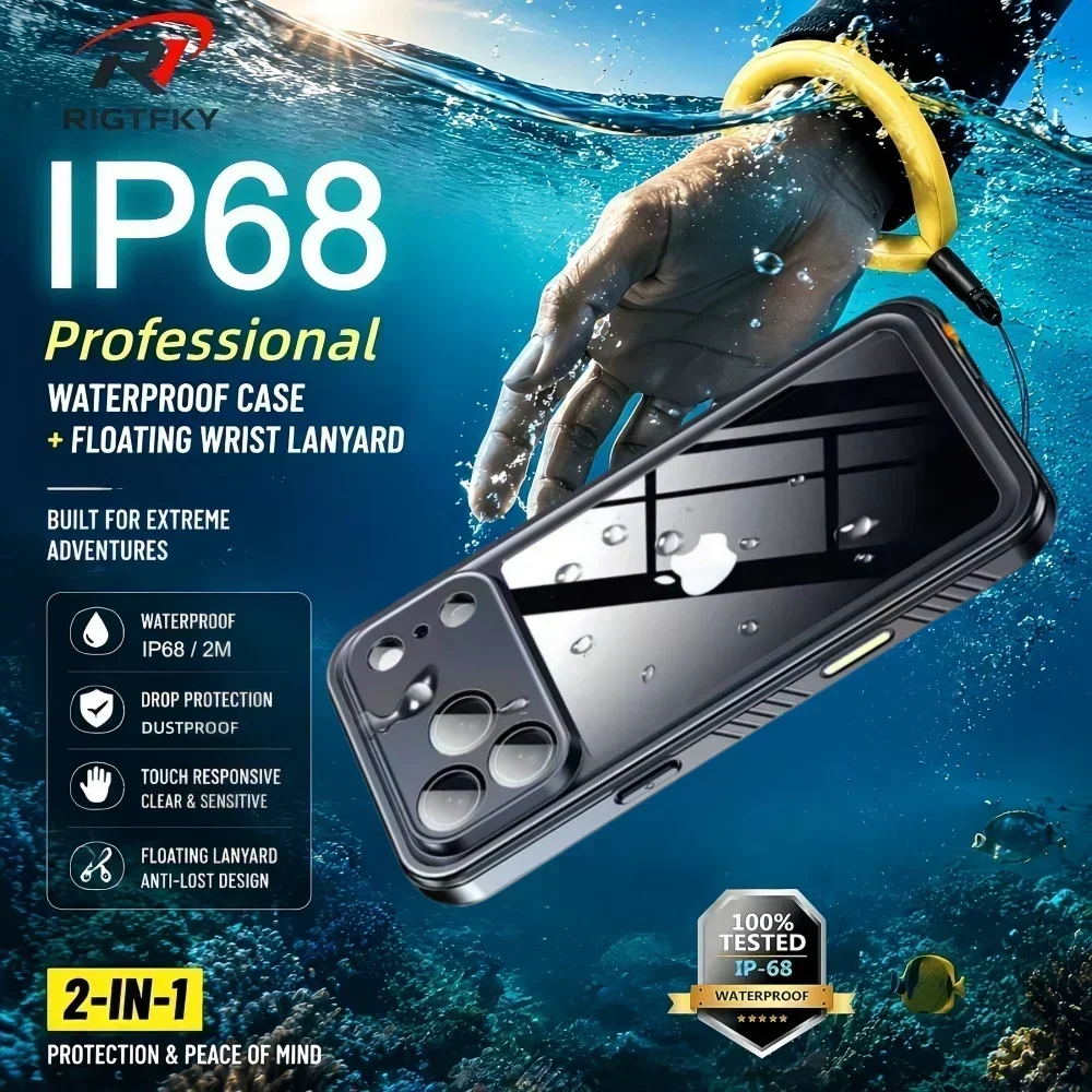IP68 Waterproof Case for iphon - đánh giá và giá Aquatic Diving