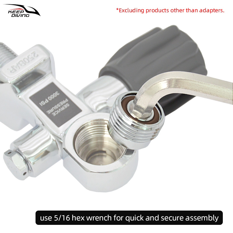 1Pcs DIN to Yoke Adapter Scuba - đánh giá và giá Aquatic Diving